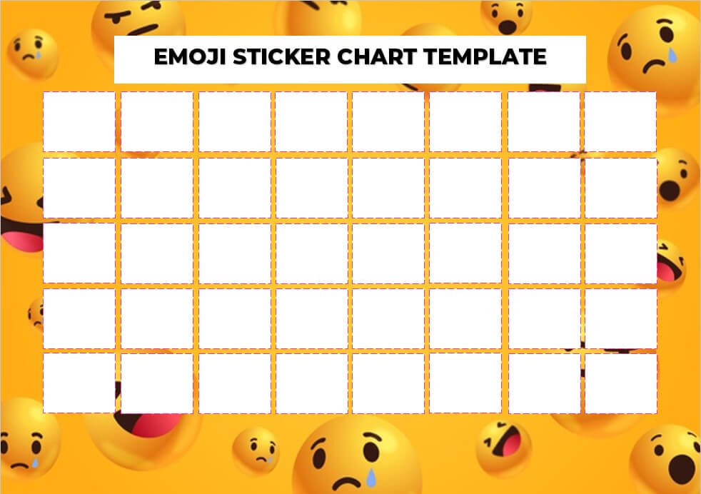 Emoji Sticker Chart Template