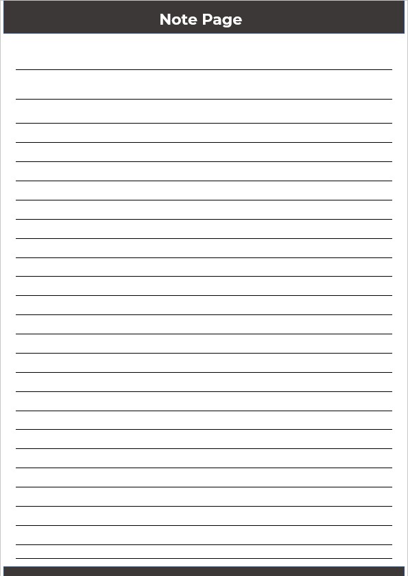 printable blank note pages