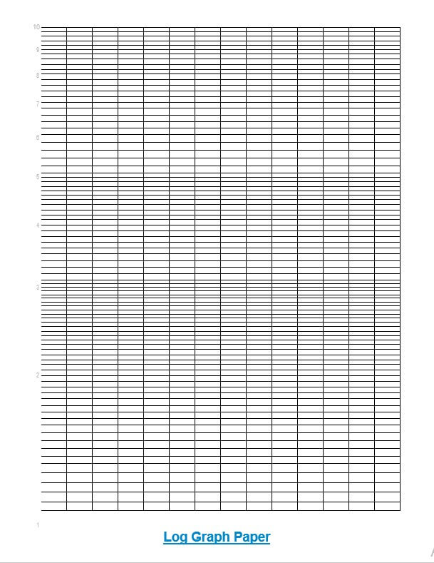 free printable log-log graph paper