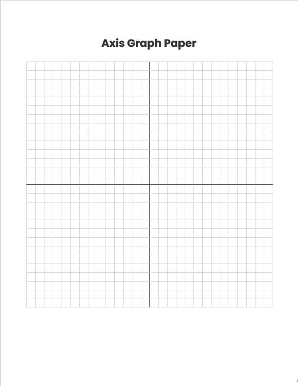 Free Printable Blank Graph Paper With Axis