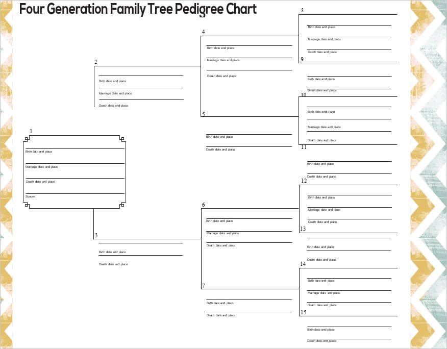 Reverse Family Tree Template