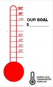 Printable Thermometer Goal Chart 