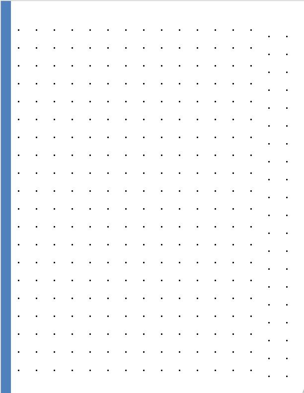 Simple dot grid paper