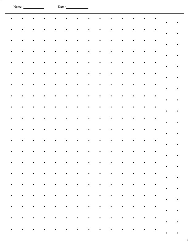 blank dot grid paper