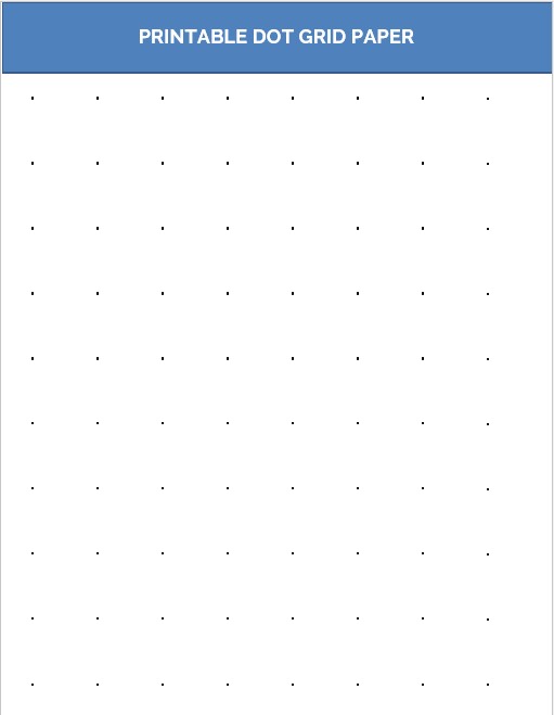 printable dot grid paper