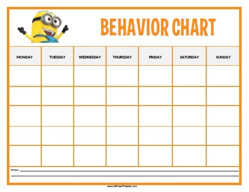 behavior chart printable Keni.ganamas.co