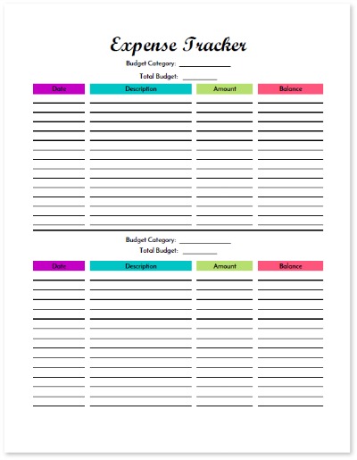 Printable Expense Tracker Template from uroomsurf.com