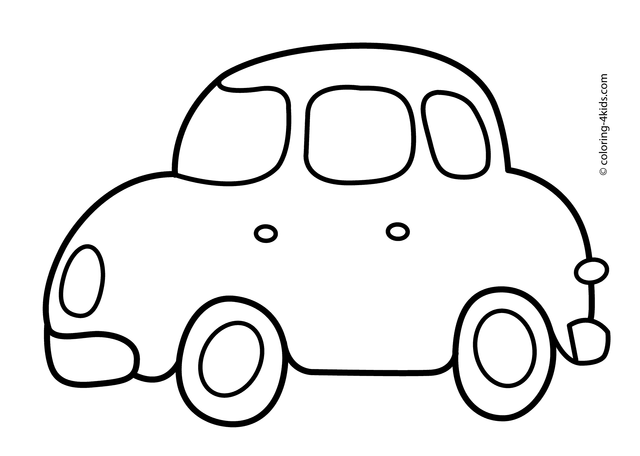 Superior Pictures For Coloring Kids Simple Car Transportation 