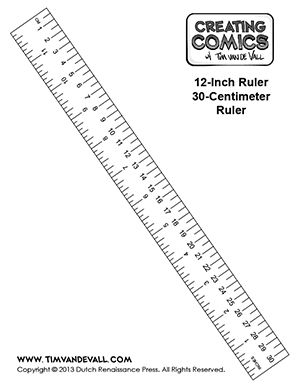 Here's a free printable ruler in inches and centimeters that you 