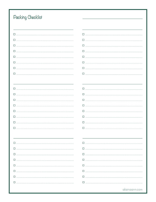 Free Printable: Editable Blank Checklist | The Nesting Effect