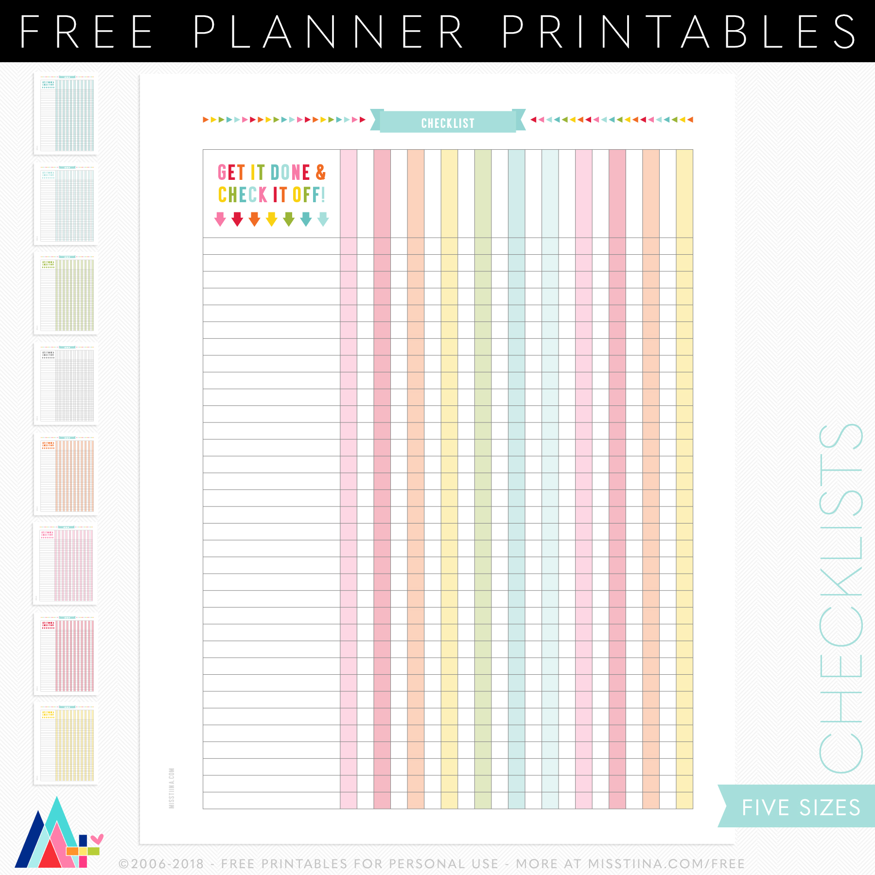 Free Printable Check Off List FREE PRINTABLE TEMPLATES