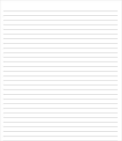 College Ruled Paper Template   6+ Free PDF Documents Download 