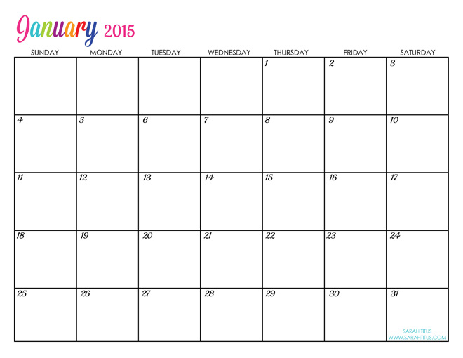 Create A Printable Calender room surf com