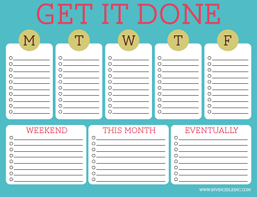 Free Printable To Do Lists – Cute & Colorful Templates | home tips 