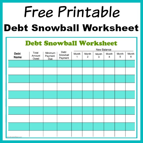 Debt Snowball Printable room