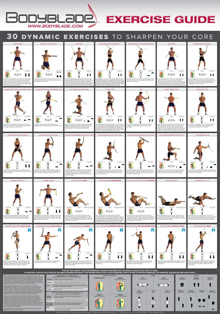 Printable Body Ball Exercise Chart | Download a printable version 