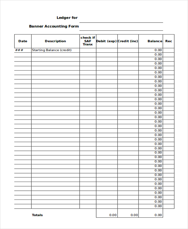 Book Keeping Forms Free Printable | charlotte clergy coalition
