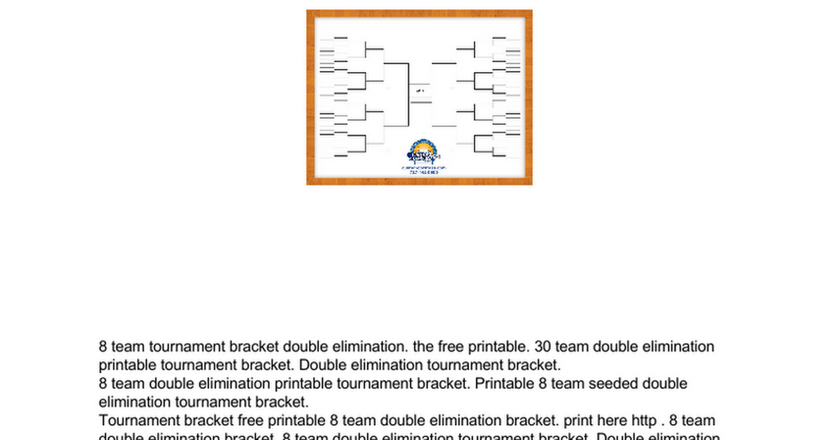 Free Printable 16 Team Tournament Bracket