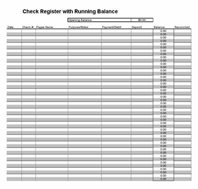 Free balancing checkbook activity