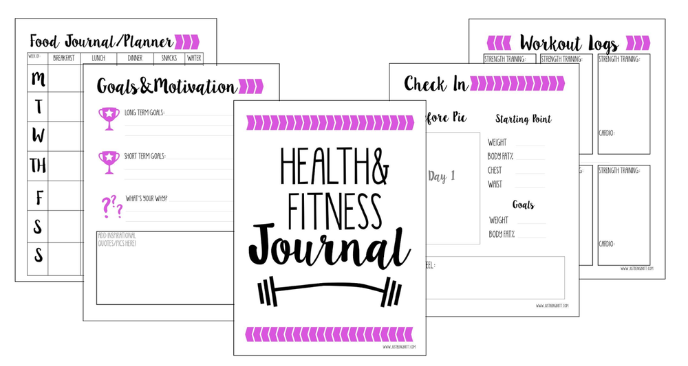 Gift of Planning  FREE Fitness Journal Printable — Just Being Britt