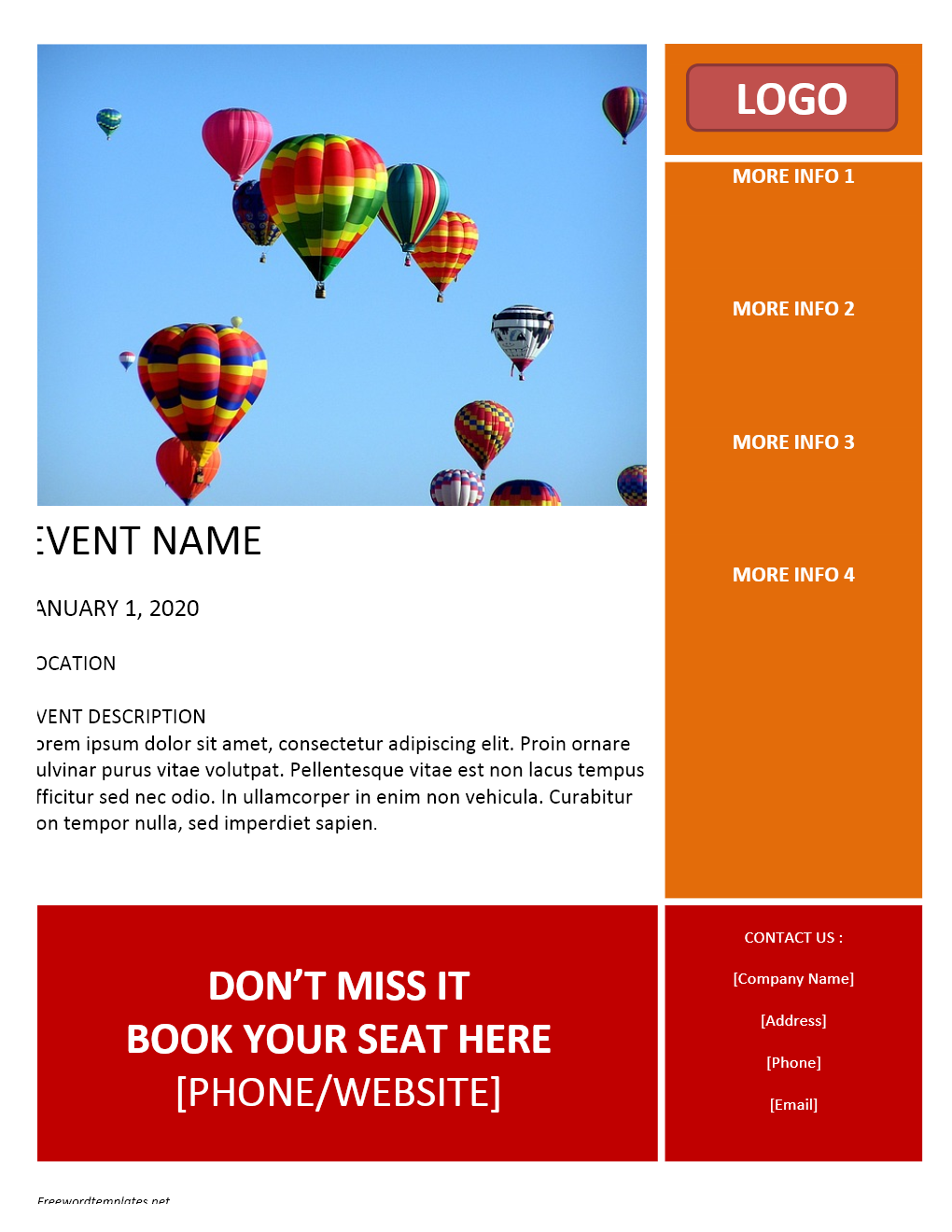 event flyer templates free word   Keni.ganamas.co