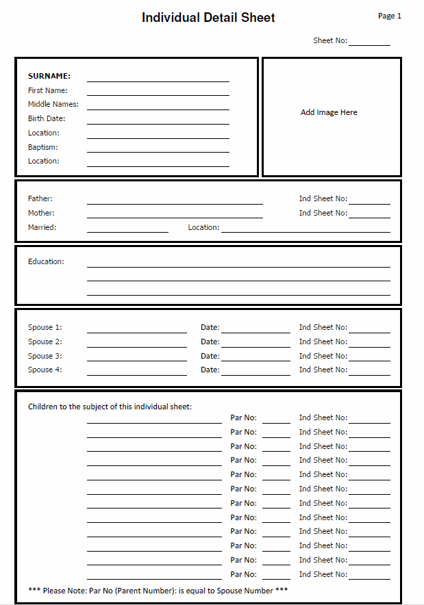 Genealogy Forms And Charts Free