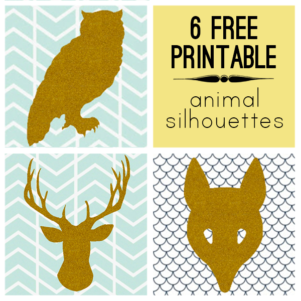 6 Modern Free Printable Animal Silhouettes — Printable Decor