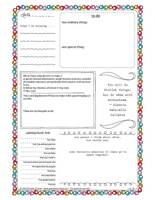 Free Printable Journal Templates 