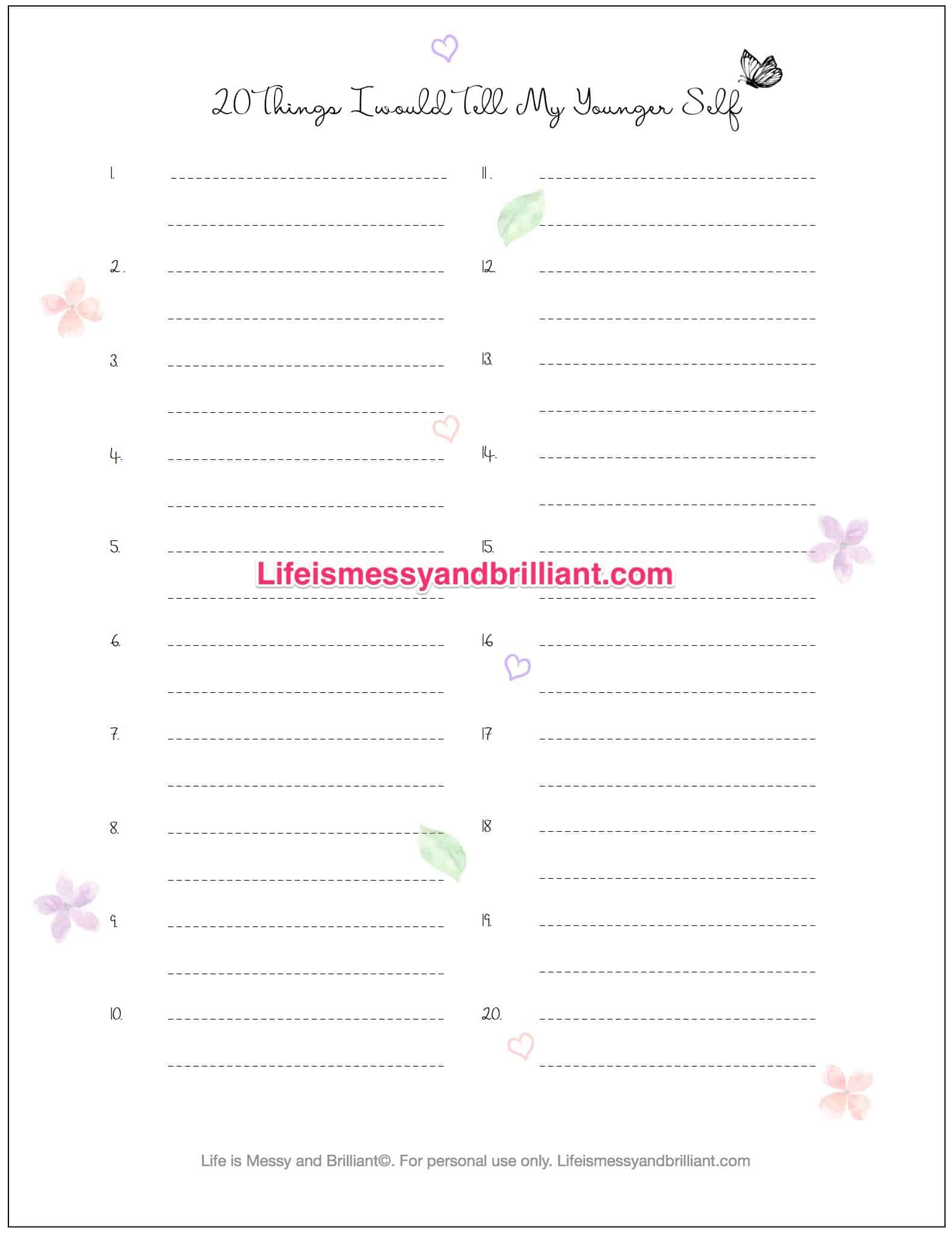 Free Printable Journal Templates | room surf.com