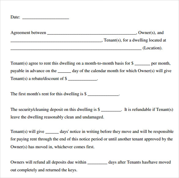 Printable Basic Rental Agreement Fill Online Printable