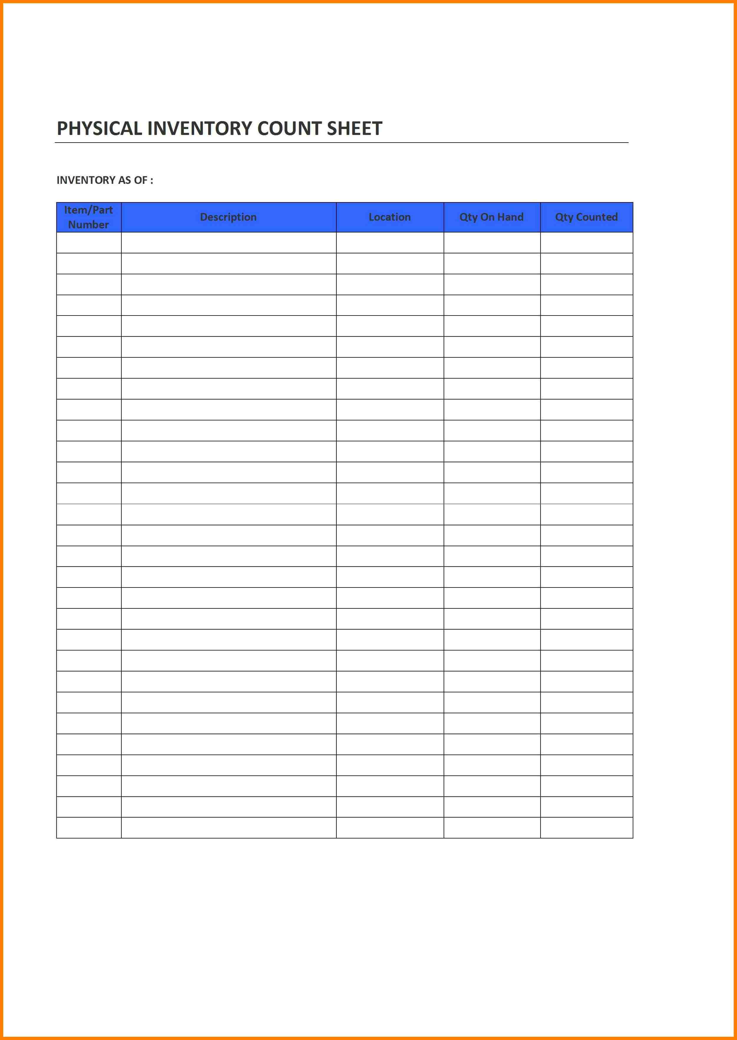 Free Printable Spreadsheet