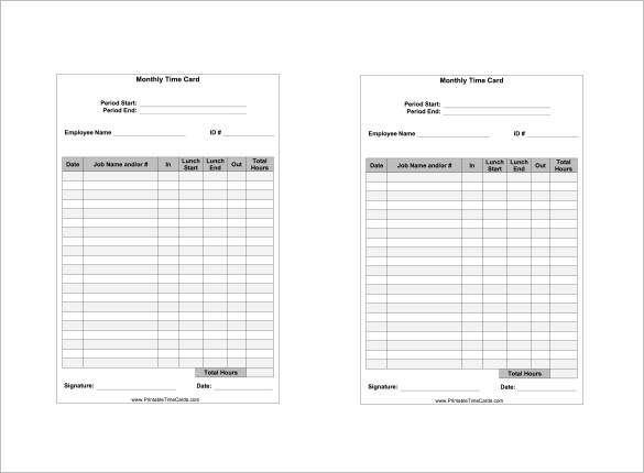 Free Timecard Template from uroomsurf.com