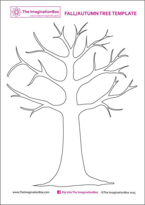 Print this free Tree Template from The ImaginationBox to create 