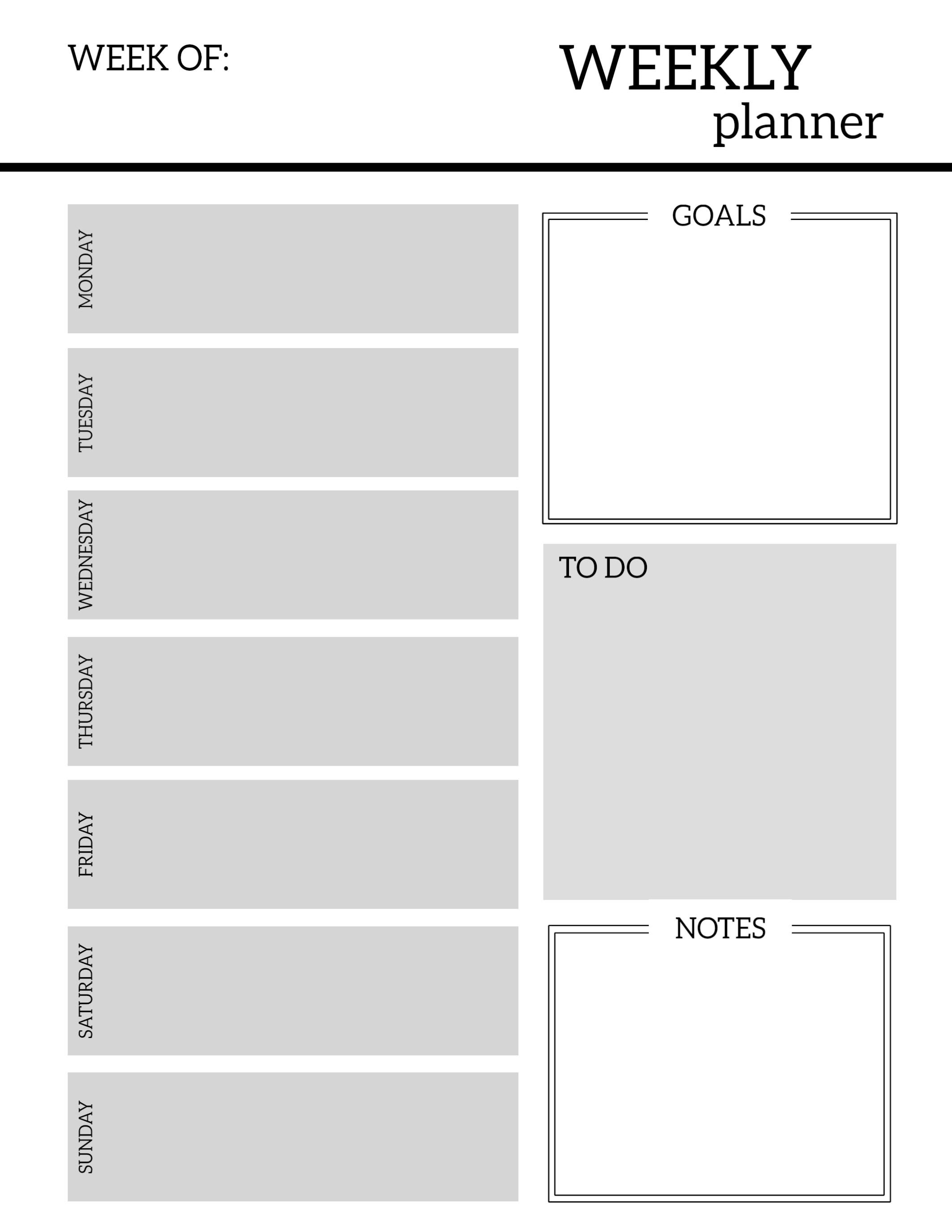Free Printable Weekly Mom Planner | Home Decor Ideas