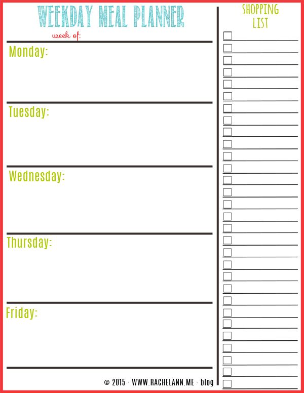 Free Meal Planner | FOOD Tips & Healthy Eating | Pinterest | Meal 
