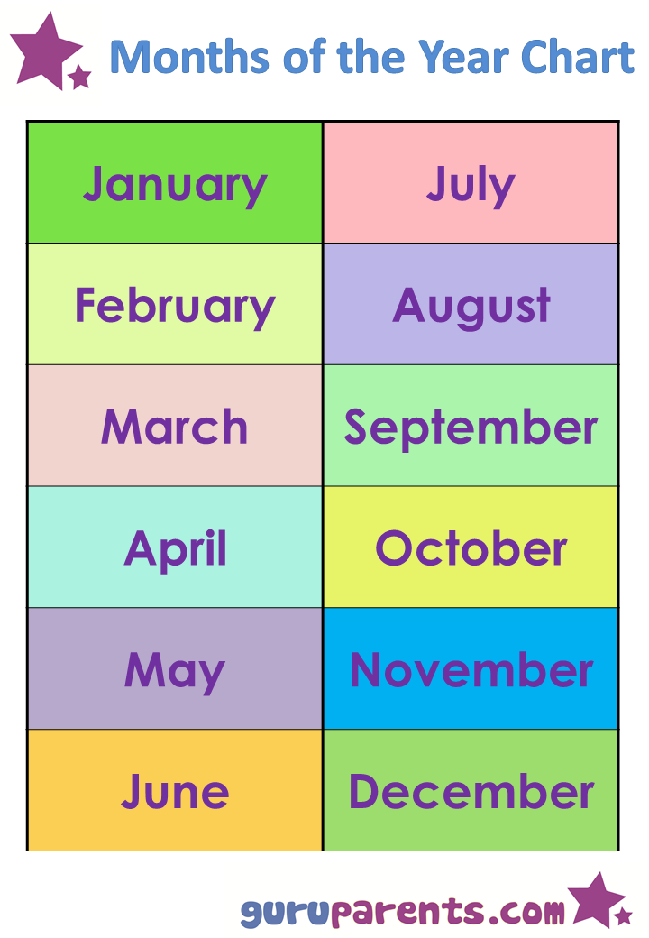 months-of-year-printable