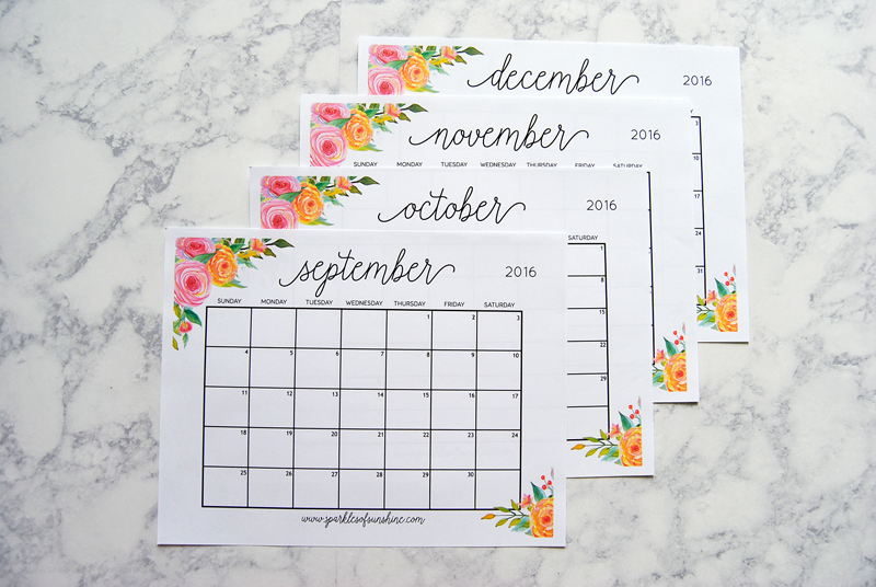 Free Printable Calendars and Planners 2019 and 2020