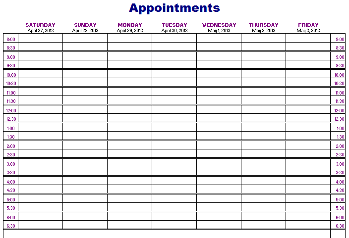 appointment scheduler