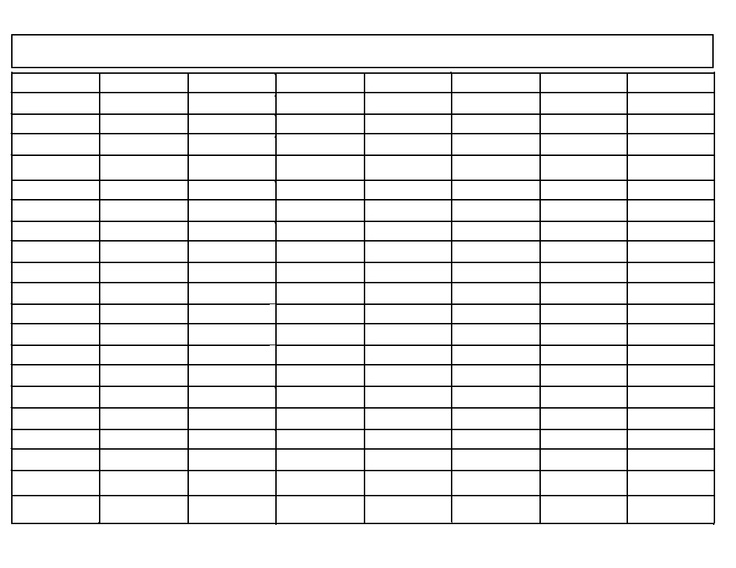 Free Printable Tables And Charts