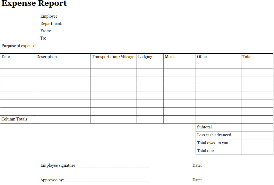 printable expense reports   Yelom.agdiffusion.com