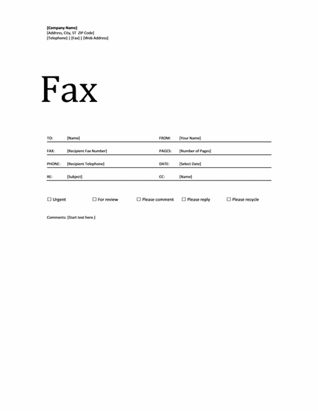 Printable Fax Cover Sheet | room surf.com