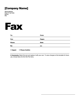 Free Fax Cover Sheet Template   Printable Fax Cover Sheet