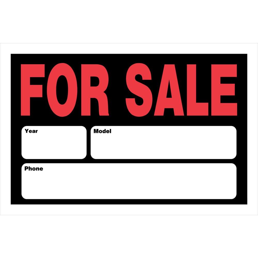 Free Printable Car For Sale Temporary Sign