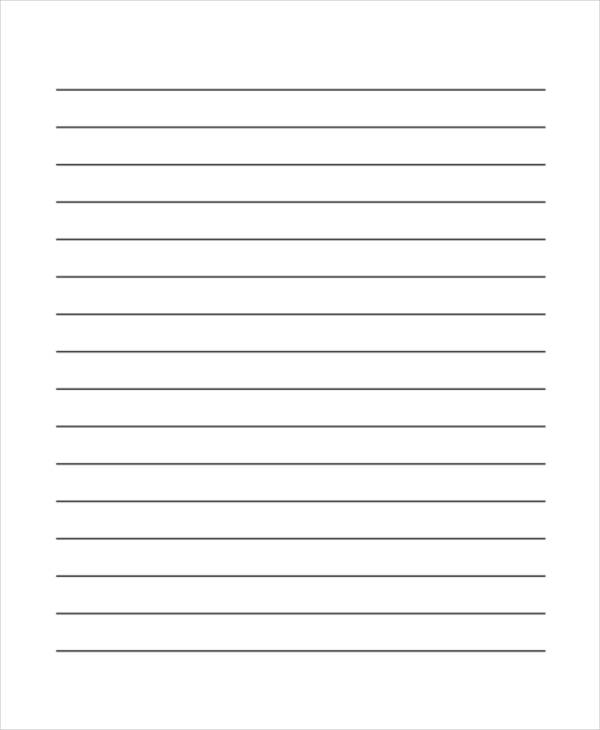 Printable Lined Paper Pdf 8638