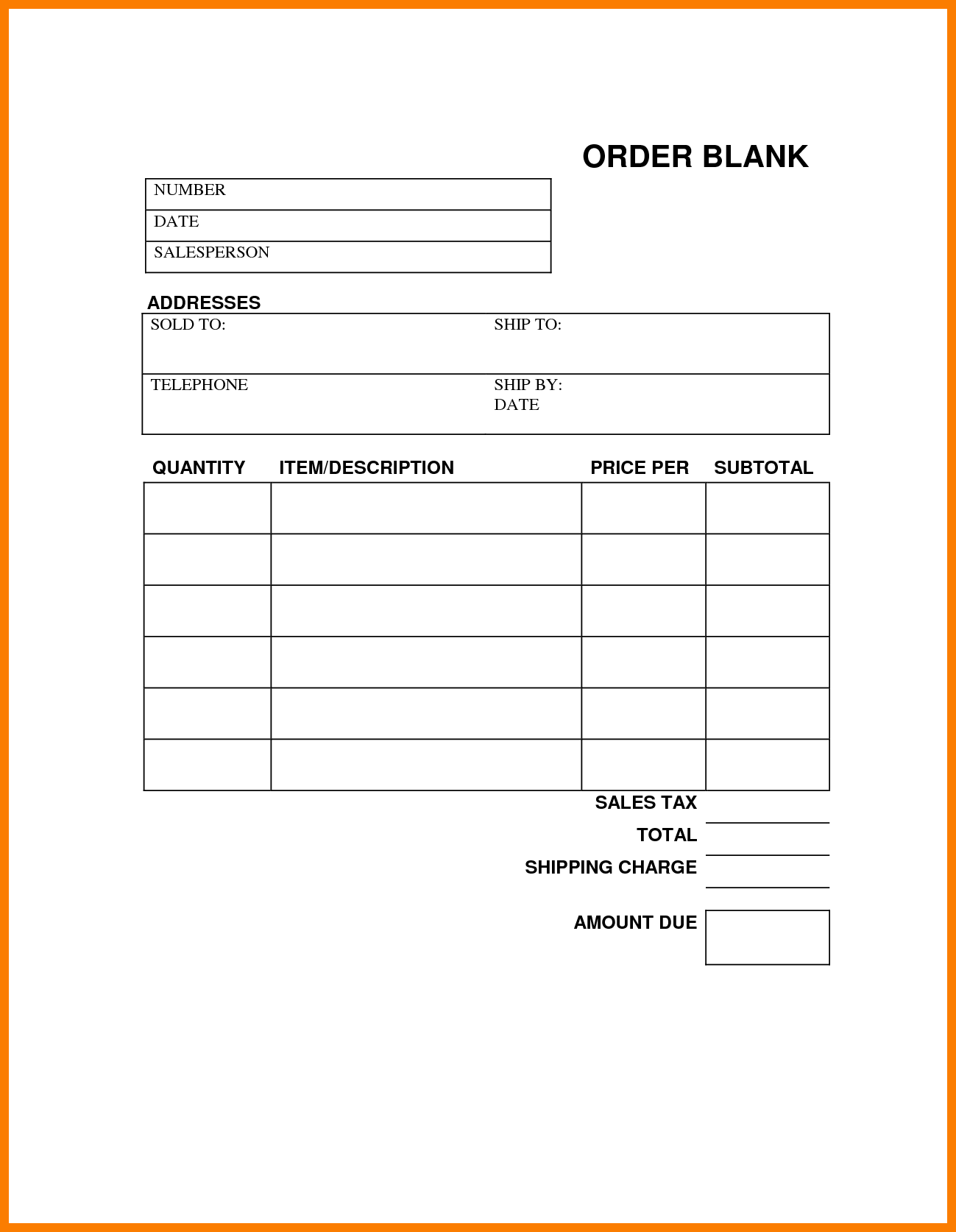 blank order form printable Yelom.agdiffusion.com blank order form printable Yelom.agdiffusion.com