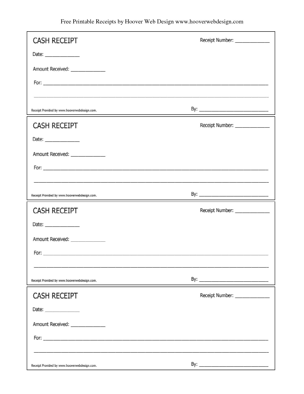 Free Printable Receipt Template Uk