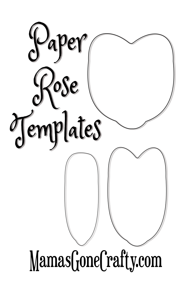 Rose Petal Printable Templates | Paperflorals | Pinterest | Paper 