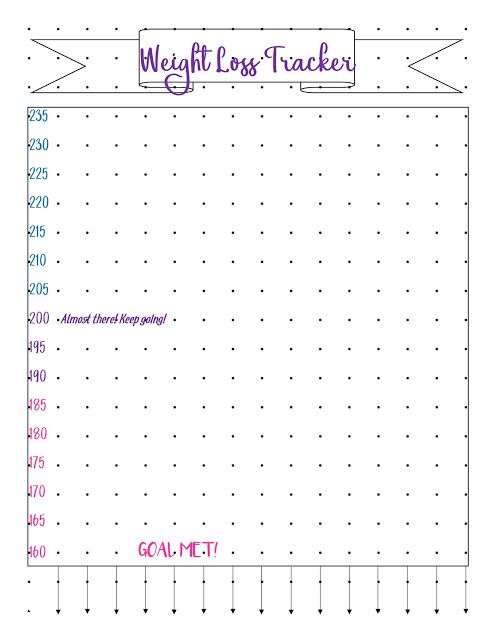 Printable Weight Loss Journal Room Surf