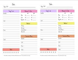 Weight Loss Journal printable!   One Fun Mom | Fitness 