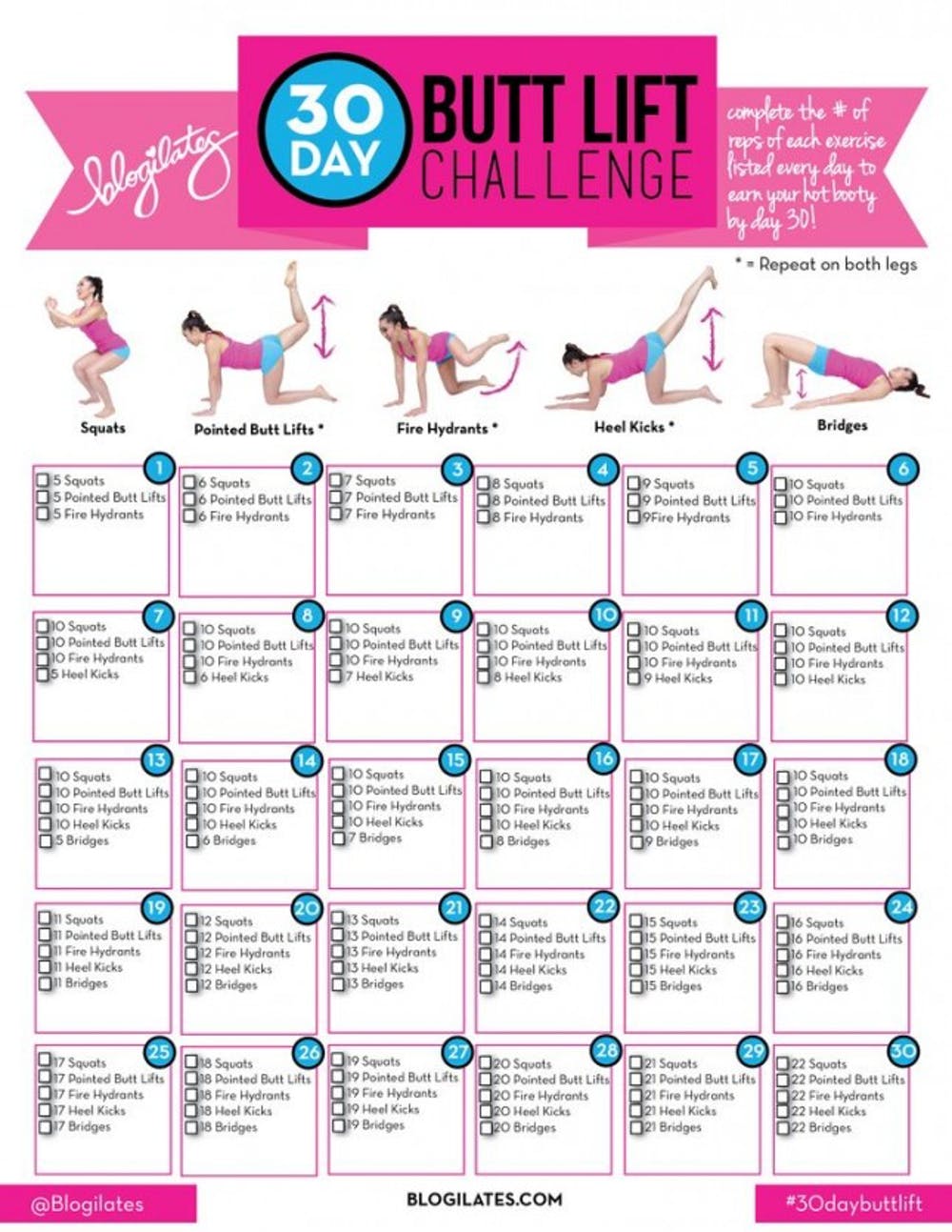 Printable Workout Routine At Home For Women